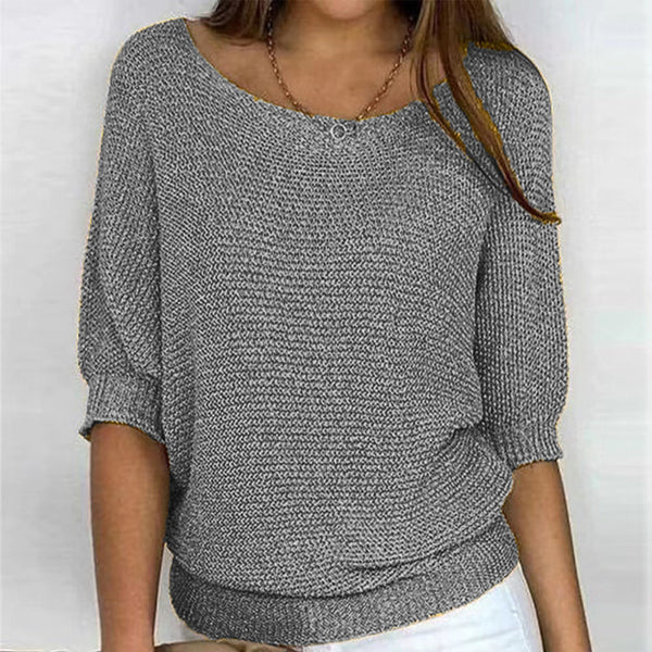 Dames pullover met U-boot uitsnijding in comfortabele stijl. 6