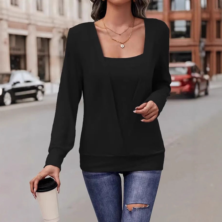 Elegante damespullover met V-ausschnitt in zilver kleur. 4
