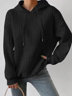 Comfortabele dames pullover met capuchon in oversize stijl. 5