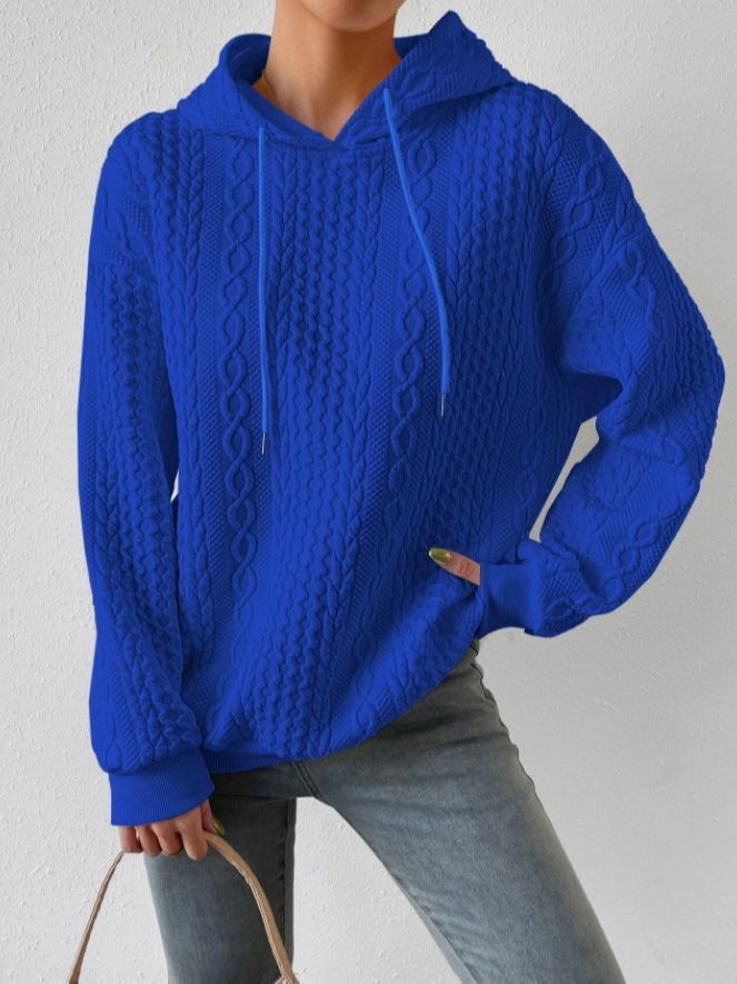 Comfortabele dames pullover met capuchon in oversize stijl. 6