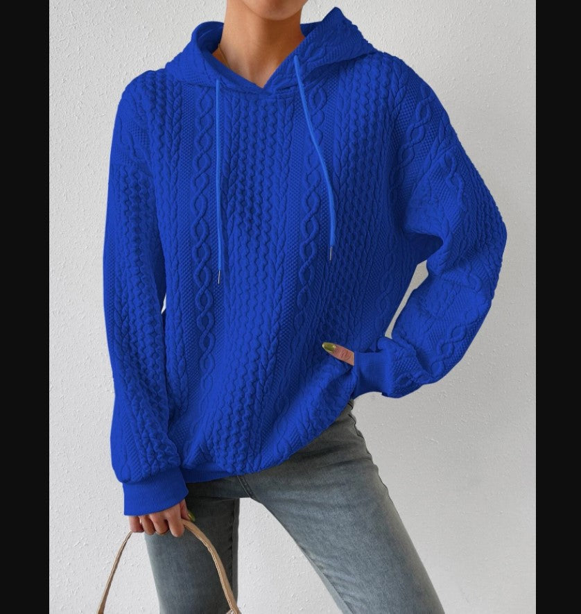Comfortabele dames pullover met capuchon in oversize stijl. 7
