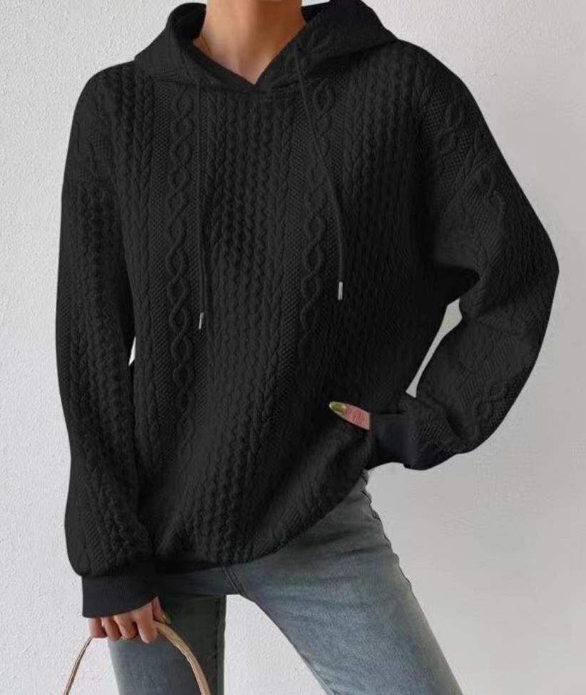 Comfortabele dames pullover met capuchon in oversize stijl. 8