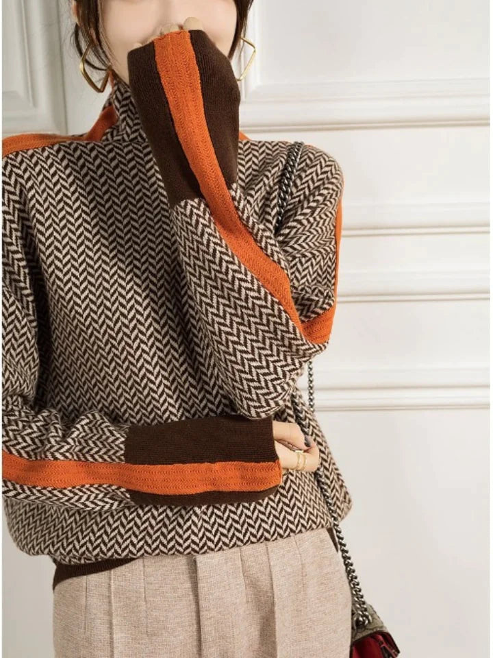 Stijlvolle dames rollkragenpullover in tijdloze elegantie. 2