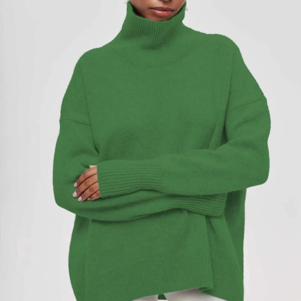 Dames rollkragenpullover met casual stijl in blauw 12