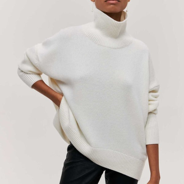 Dames rollkragenpullover met casual stijl in blauw 8