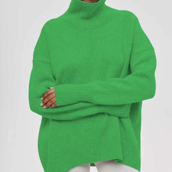 Dames rollkragenpullover met casual stijl in blauw 9