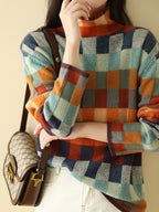 Stijlvolle dames rollkragenpullover met elegant snit in gebreide stof. 2