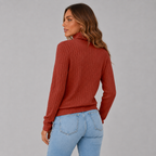 Dames Rollkragenpullover met Knopfdetail in stijlvol ontwerp. 6