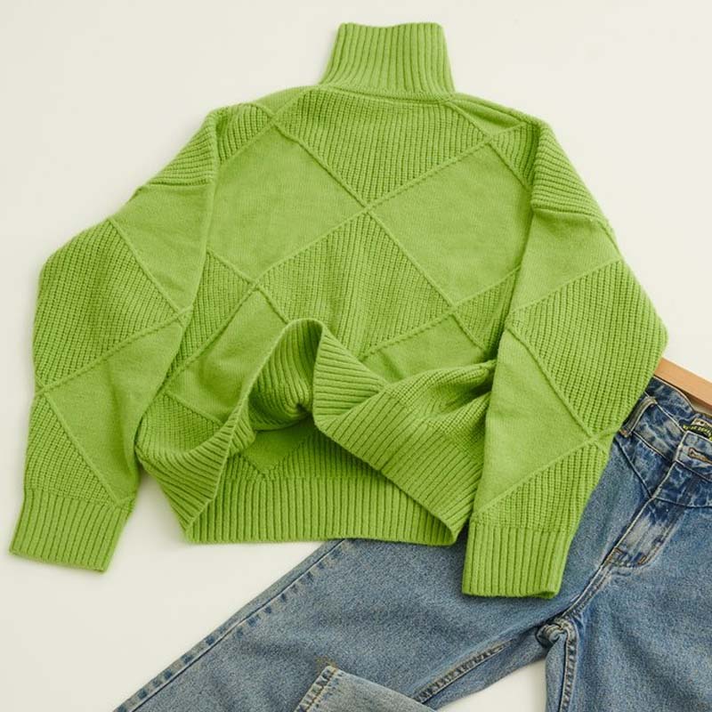 Dames rollkragenpullover van zachte strikstof met comfortabele val. 4