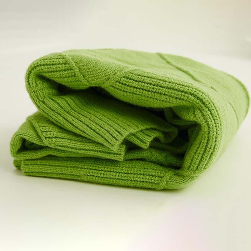Dames rollkragenpullover van zachte strikstof met comfortabele val. 5