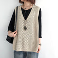 Dames strickjacke in oversize-stijl uit zacht materiaal, elegant ontwerp.