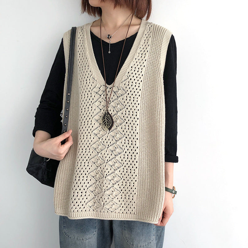 Dames strickjacke in oversize-stijl uit zacht materiaal, elegant ontwerp.