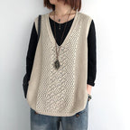 Dames strickjacke in oversize-stijl uit zacht materiaal, elegant ontwerp. 5