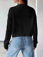 Dames strickjacke kort met V-ausschnitt in elegante stijl. 7