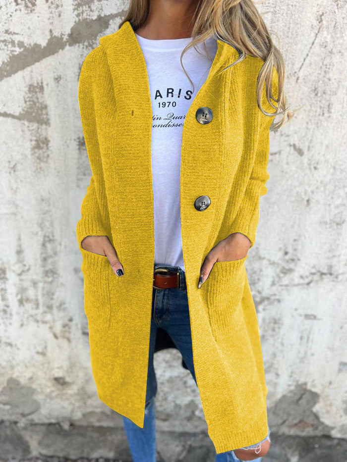 Dames lange strickjacke met open ontwerp in verschillende kleuren 10