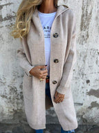 Dames lange strickjacke met open ontwerp in verschillende kleuren 5