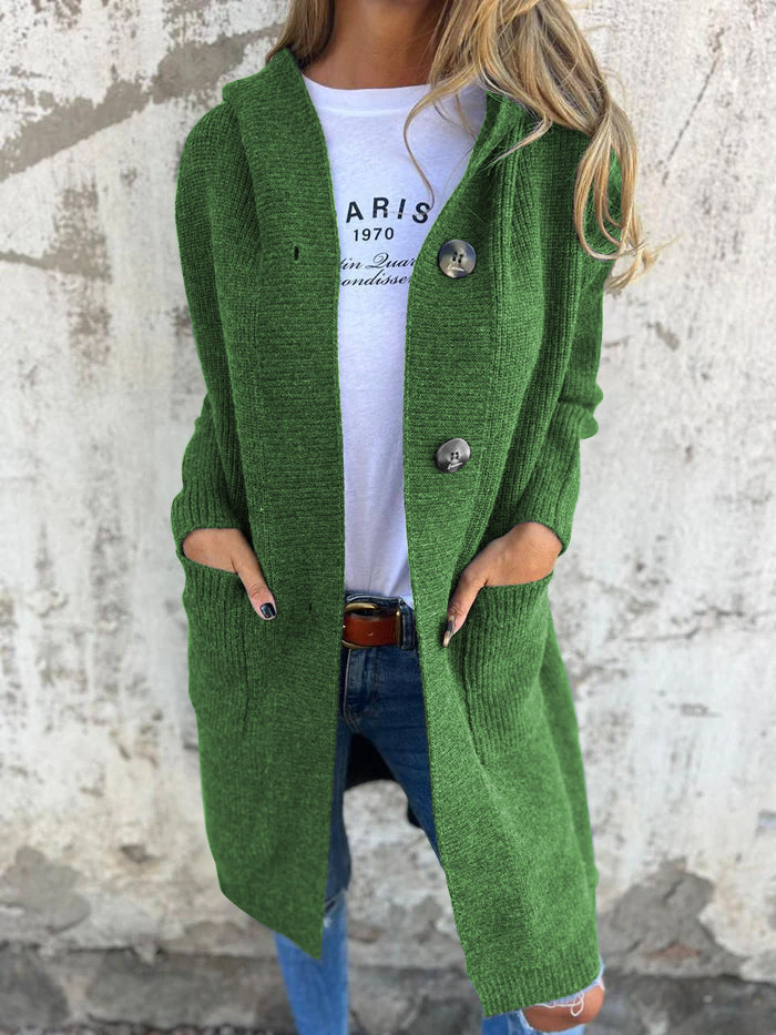 Dames lange strickjacke met open ontwerp in verschillende kleuren 7