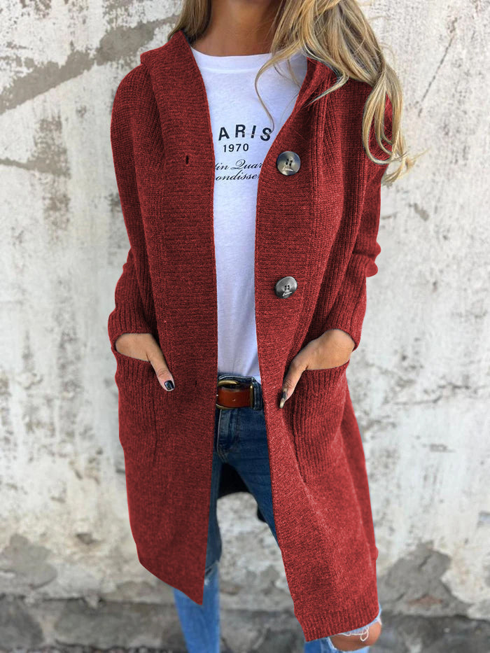 Dames lange strickjacke met open ontwerp in verschillende kleuren 9