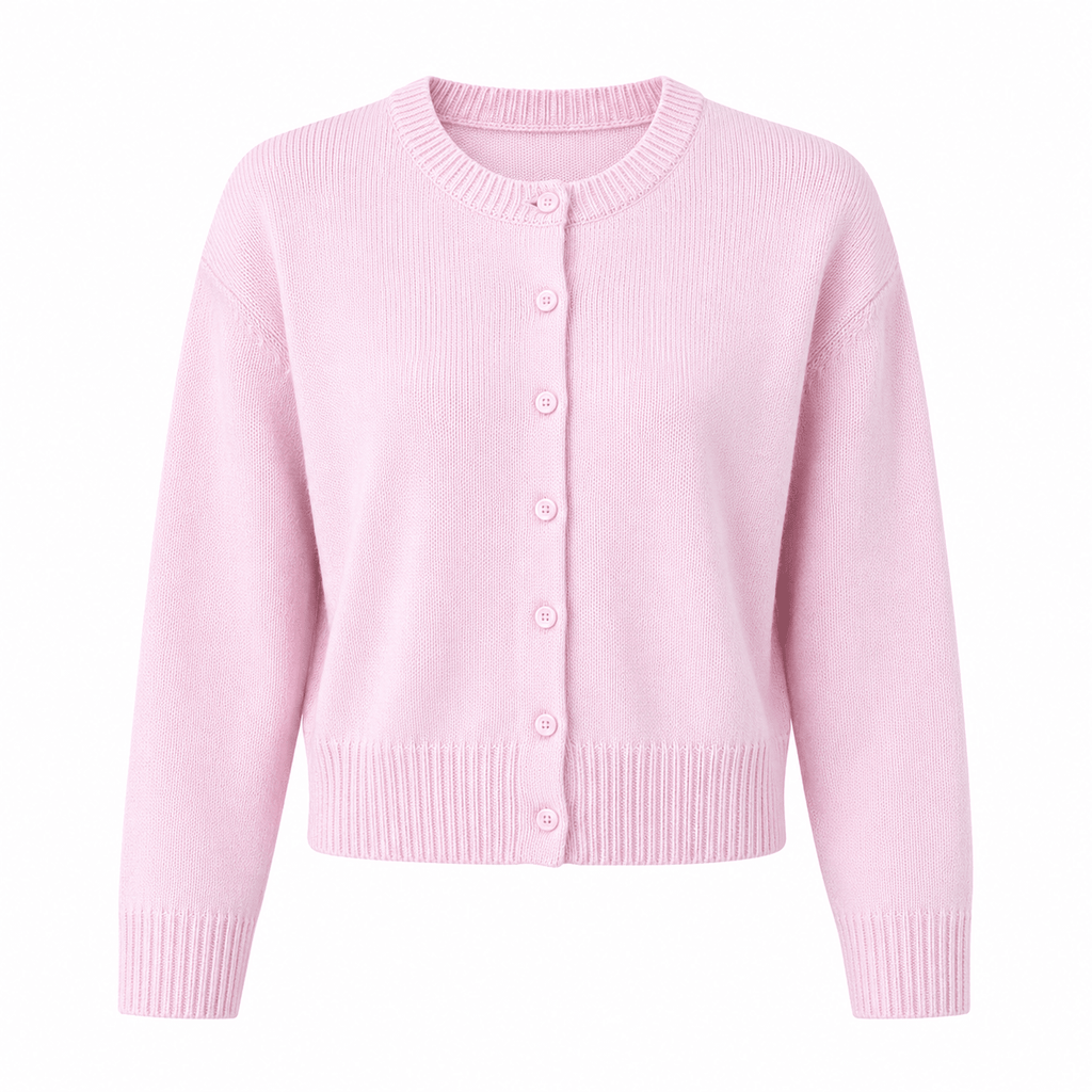 Comfortabele dames strickjacke met knopen in verschillende kleuren. 11