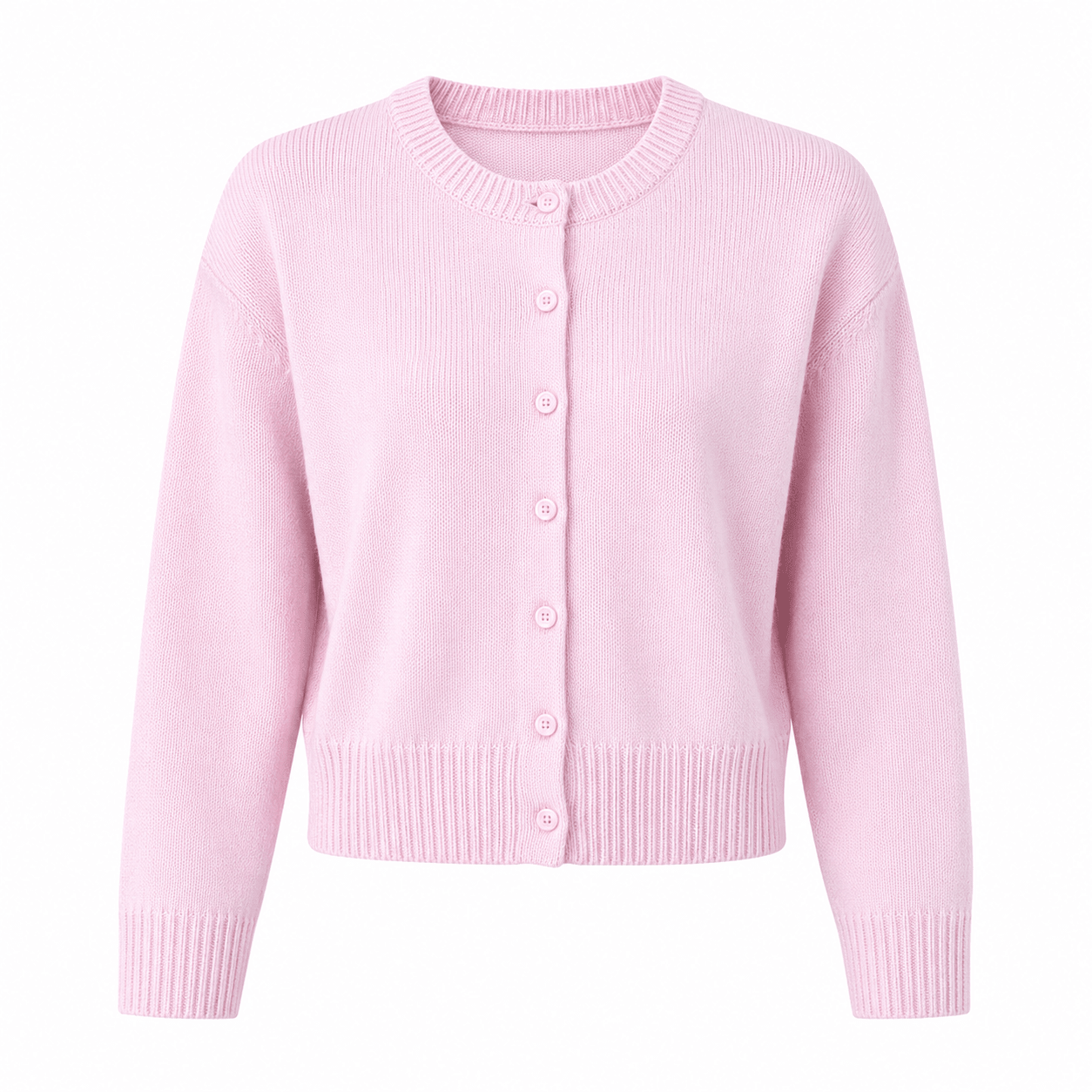 Comfortabele dames strickjacke met knopen in verschillende kleuren. 11