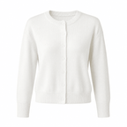 Comfortabele dames strickjacke met knopen in verschillende kleuren. 7
