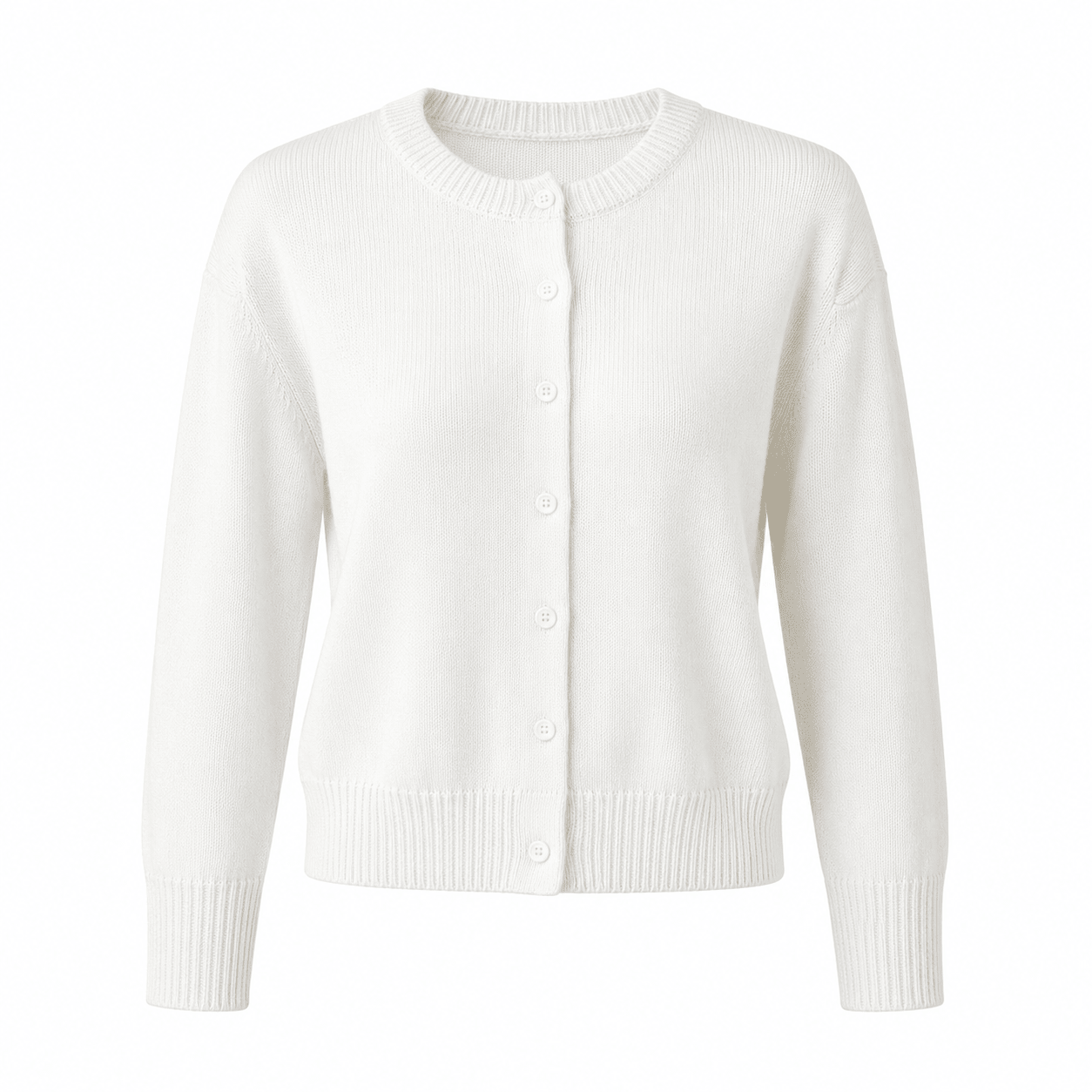 Comfortabele dames strickjacke met knopen in verschillende kleuren. 7