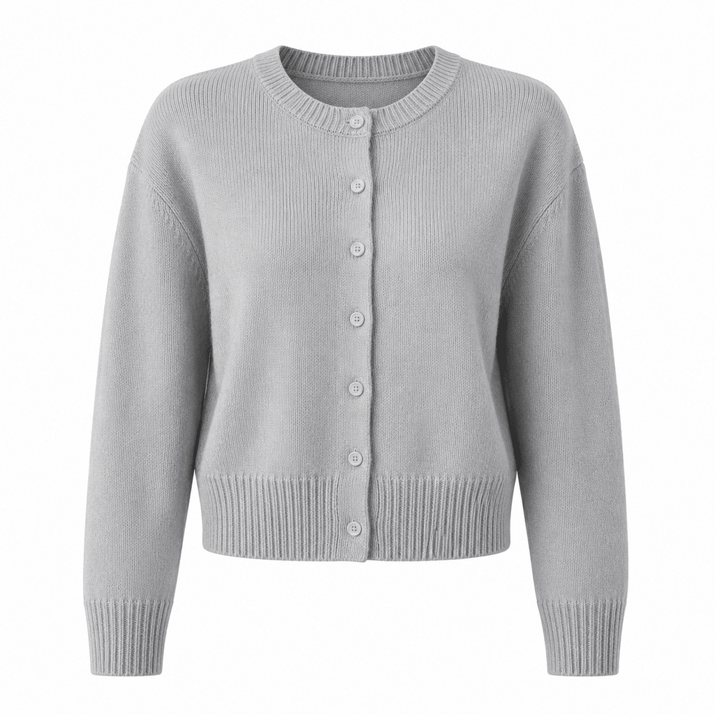 Comfortabele dames strickjacke met knopen in verschillende kleuren. 9