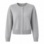 Comfortabele dames strickjacke met knopen in verschillende kleuren. 9
