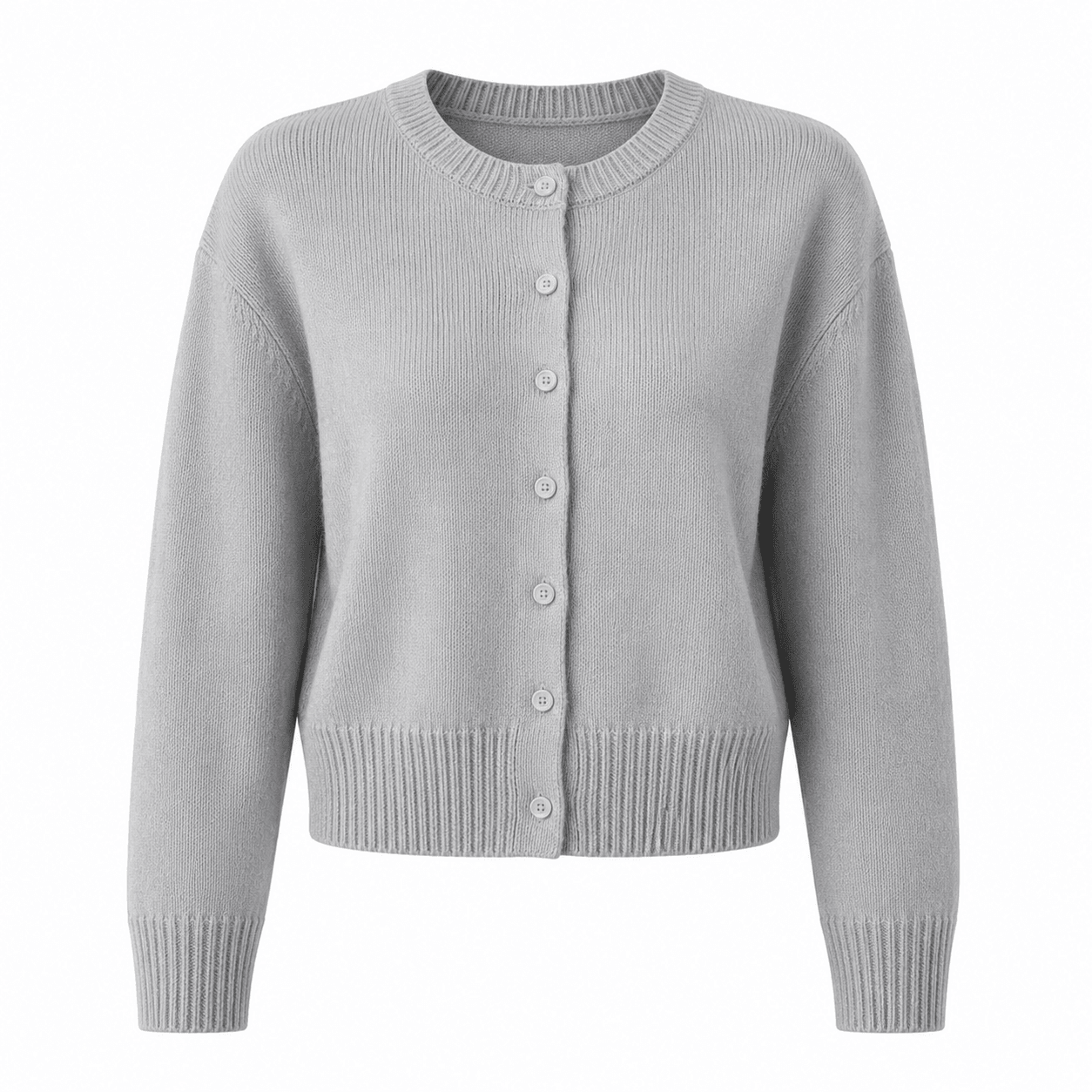 Comfortabele dames strickjacke met knopen in verschillende kleuren. 9
