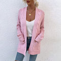 Elegante dames strickjacke met open voorkant en lange mouwen.
