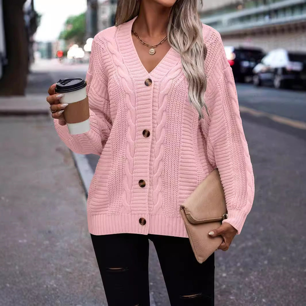 Elegante dames strickjacke met structuurpatroon 4