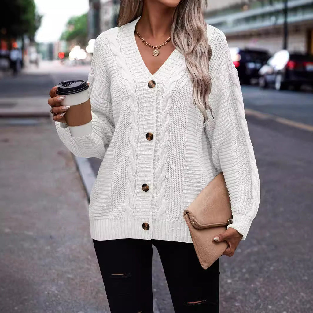 Elegante dames strickjacke met structuurpatroon 5