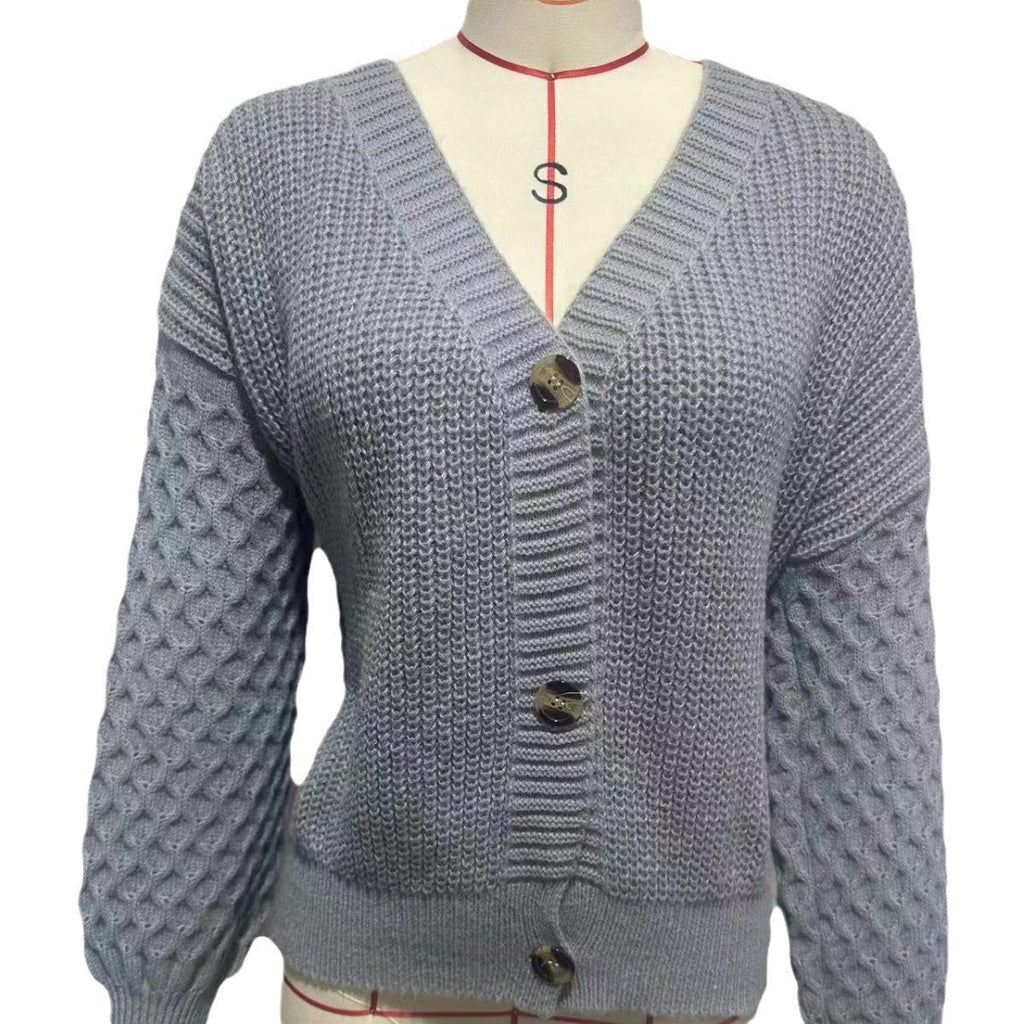 Elegante dames strickjacke met zopfpatroon in zachte wol. 5