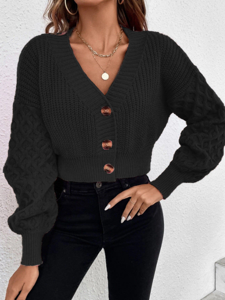 Elegante dames strickjacke met zopfpatroon in zachte wol. 6
