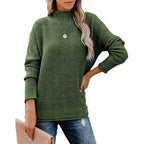 Dames strickpullover met hoge kraag in verschillende kleuren. 4