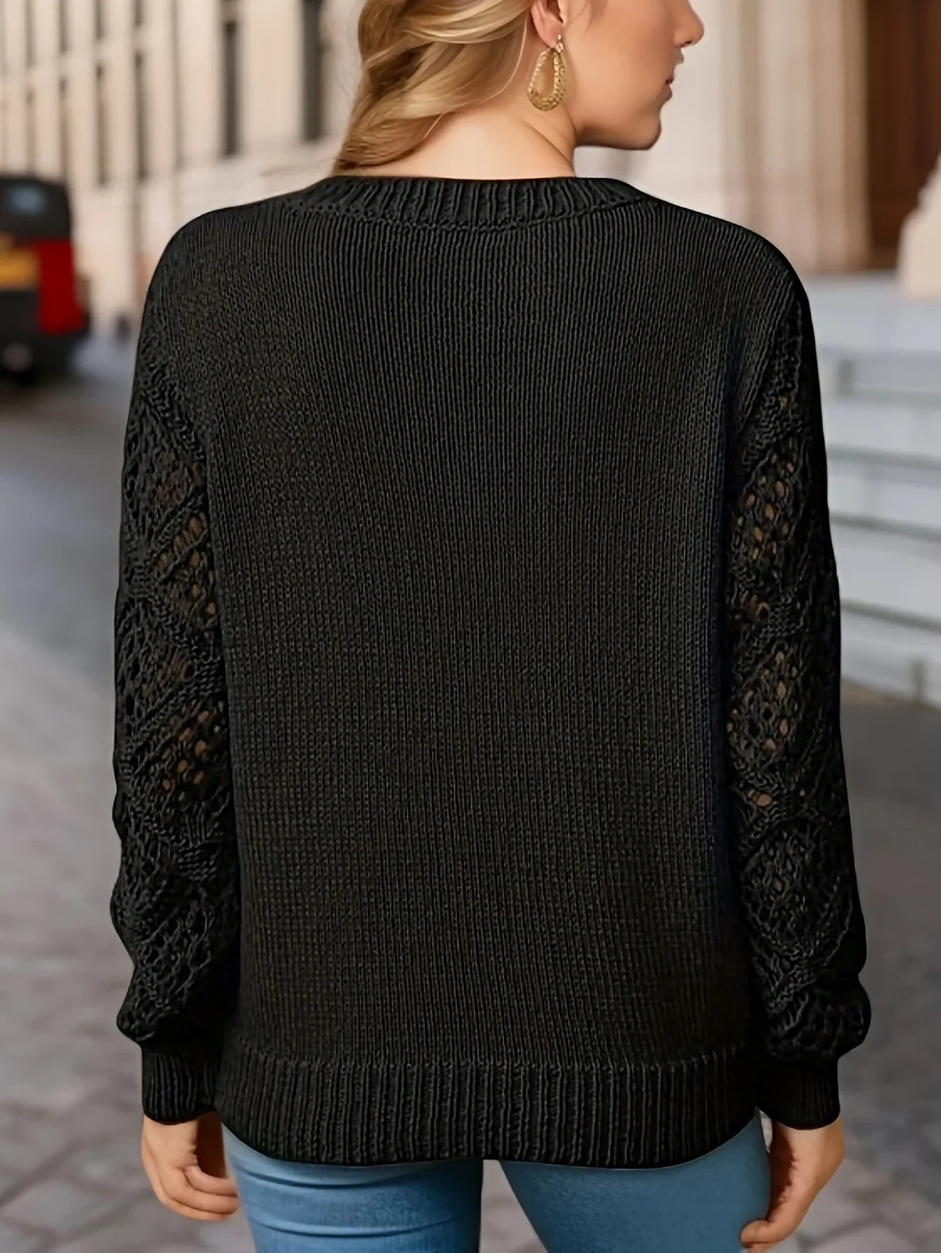 Elegante dames strickpullover met V-ausschnitt in verschillende kleuren. 8