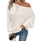 Dames strickpullover met asymmetrisch uitsnede in elegante stijl. 6