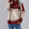 Dames Strickpullover met Fair-Isle-Muster uit dikke Strickware