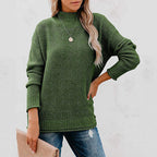 Dames strickpullover met hoog kragen in elegante stijl. 6