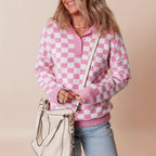 Elegante dames strickpullover met kragen en knopfdetail. 3