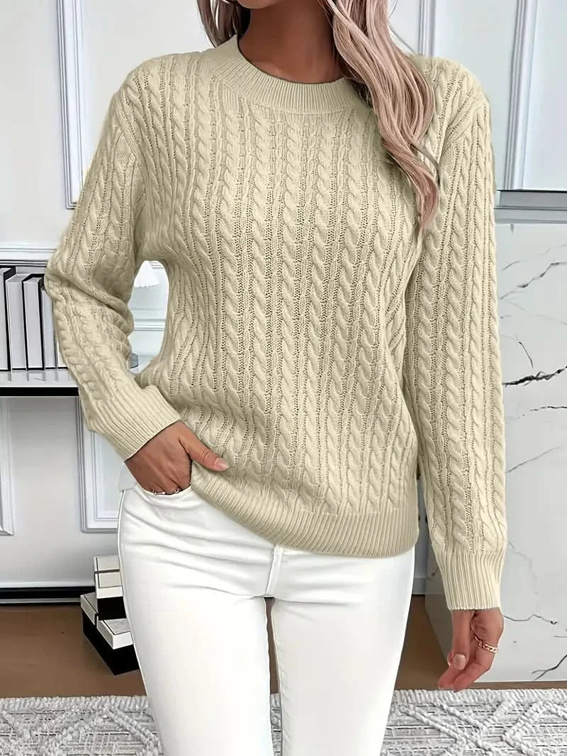 Dames Strickpullover met Rundhalsausschnitt Jully in verschillende kleuren. 10