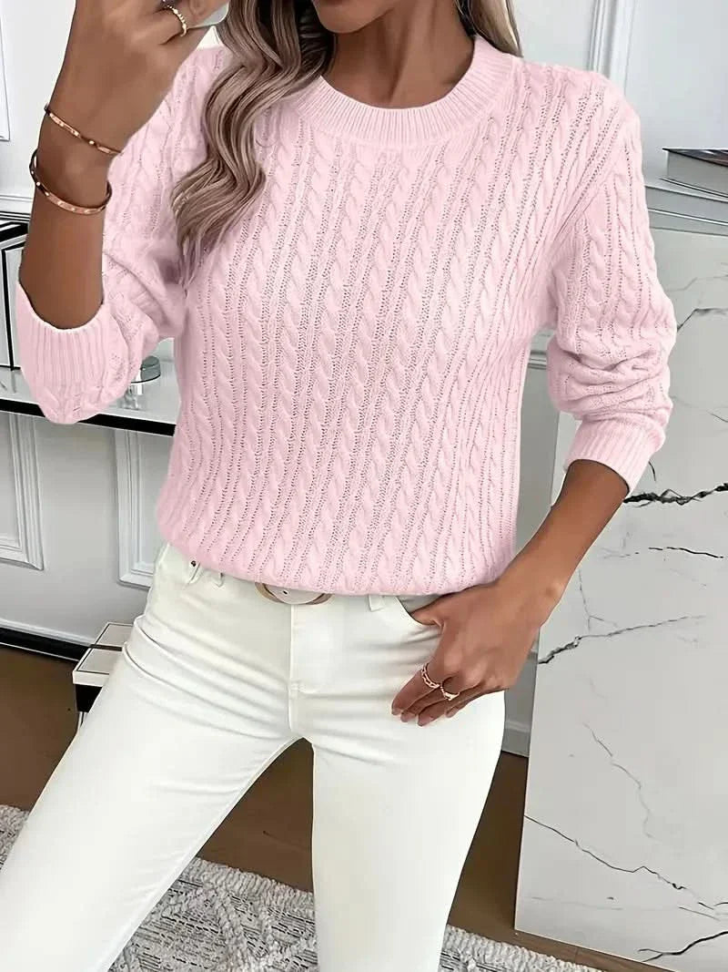Dames Strickpullover met Rundhalsausschnitt Jully in verschillende kleuren. 4