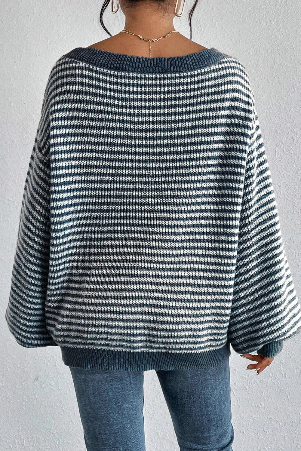 Dames strickpullover met schultervrij Ausschnitt in elegant design 3