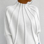 Dames Strickpullover met Stehkragen en Fledermausärmeln uit zachte Grobstrick Stijl 5