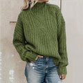 Comfortabele dames strickpullover met Stehkragen in verschillende kleuren.
