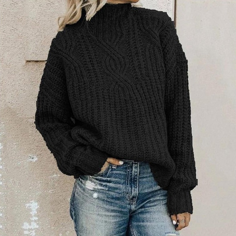 Comfortabele dames strickpullover met Stehkragen in verschillende kleuren. 2
