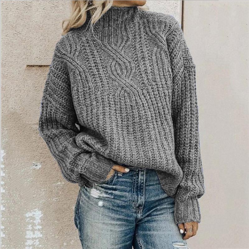 Comfortabele dames strickpullover met Stehkragen in verschillende kleuren. 4
