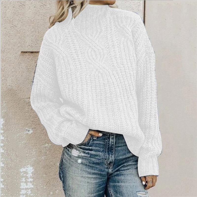 Comfortabele dames strickpullover met Stehkragen in verschillende kleuren. 6
