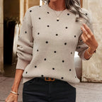 Dames Strickpullover met Tupfenmuster Jully in elegant design. 5