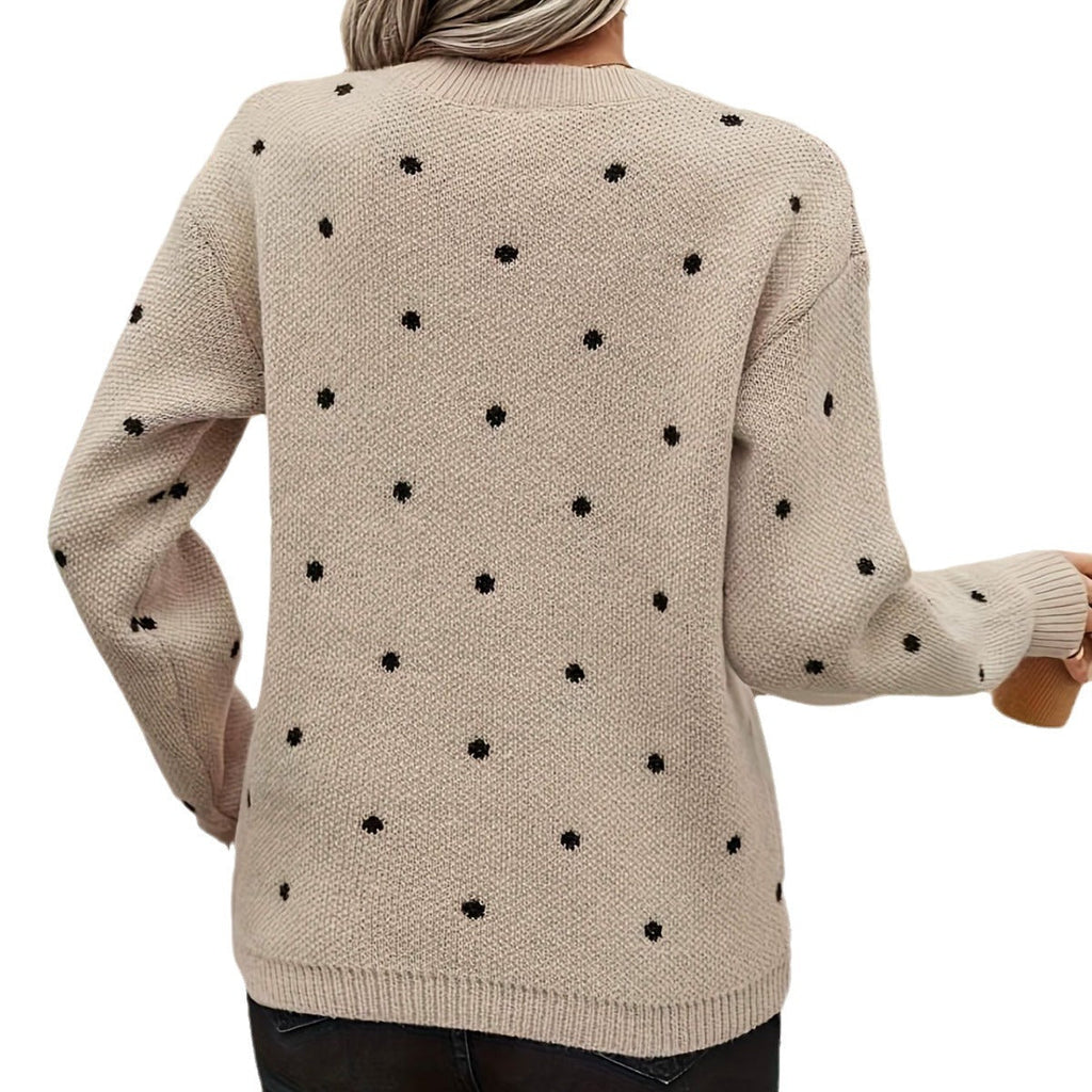 Dames Strickpullover met Tupfenmuster Jully in elegant design. 6